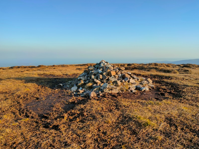 Mound of rocks on top of Kilclooney Mountain