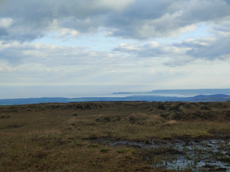 Helvic Head in the distance, a wet Kilclooney Mountain in the foreground.
