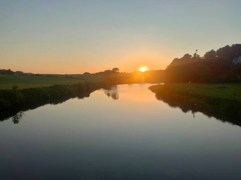 Sunset over river Blackwater