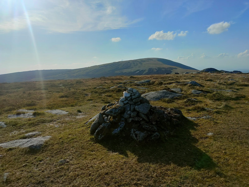 Small pile of stones marking Mullaghcleevaun East Top