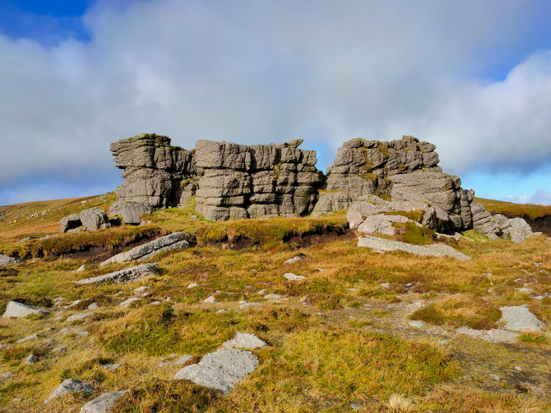 Rocky outcrop called O’Loughlin’s Castle on the Galty Mountains