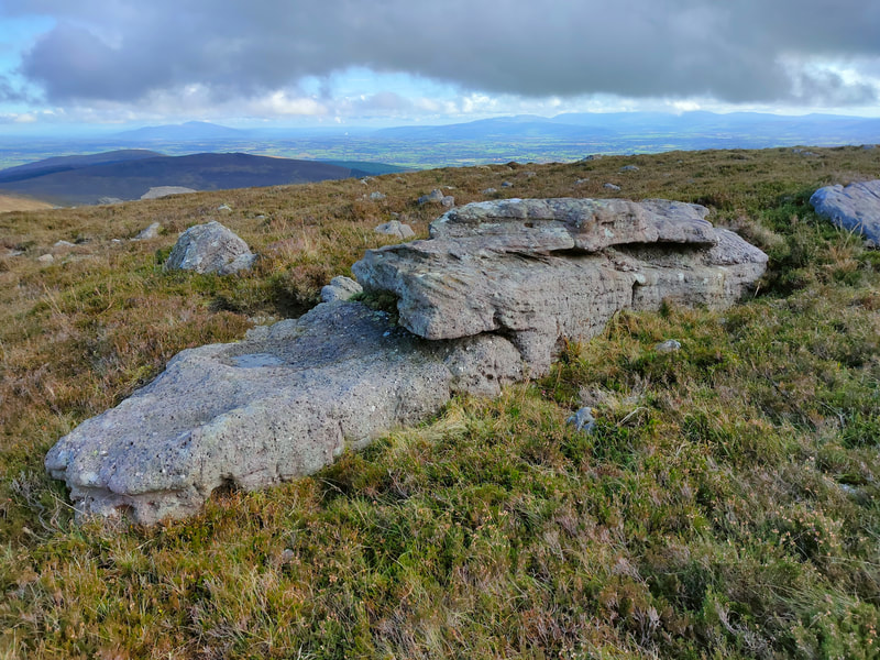 Large rock marking the top of Laghtshanaquilla 